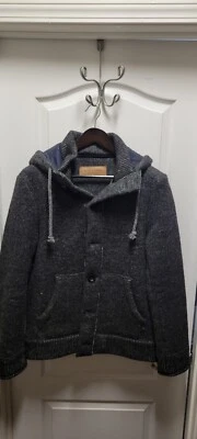 slate and stone Wool Sweater Jacket (Swacket) - Image 1 of 4