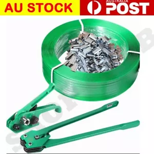 1.2KM Heavy Duty PET/PP Strap+1000 Clips+Strapping Machine Packing Tools Set Kit - Picture 1 of 9