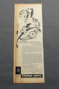 PUB WERBUNG ALTE ADVERT CLIPPING 040617 / UHR ETERNA MATIC IST UNIKAT  - Bild 1 von 1