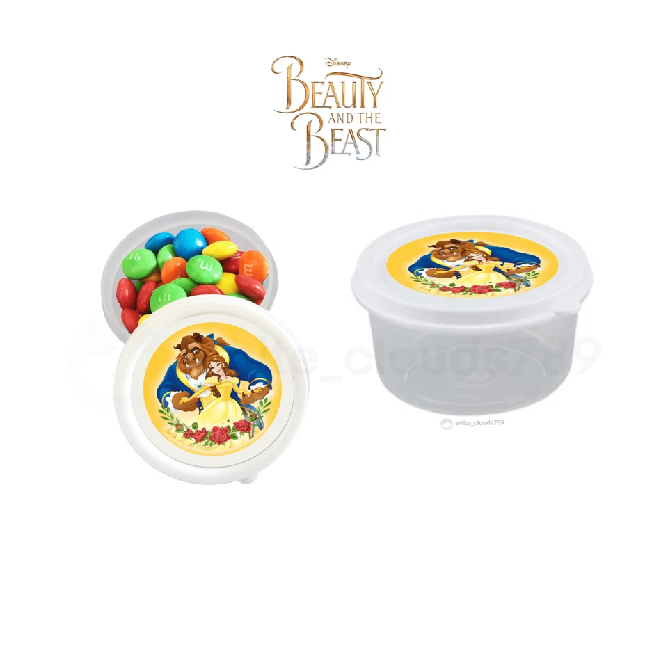 Небольшие контейнеры для конфет Beauty and the Beast Bella Party Favor 2,3 унции заполняемые 10 шт. - Изображение 1 из 1