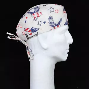 Never Forget 9/11 Theme Scrub Hat - Picture 1 of 1