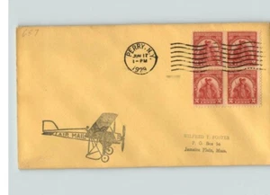 1929 SULLIVAN EXPEDITION, cancelled Perry, New York, Block of 4 FDC - Picture 1 of 1