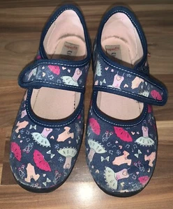 #Super Fit Hausschuhe Pantoffeln Kita Schuhe Klett-Verschl Gr 30 Motiv Ballerina - Bild 1 von 11