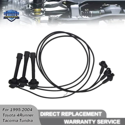 Spark Plug Wires For 1995-2004 Toyota 4Runner Tacoma Tundra 3.4L V6 19037-62050 - Image 1 of 4