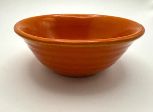 RARE - Vintage Bauer Pottery Orange 4" Berry Bowl Ring - EXCELLENT CONDITION - Picture 1 of 10