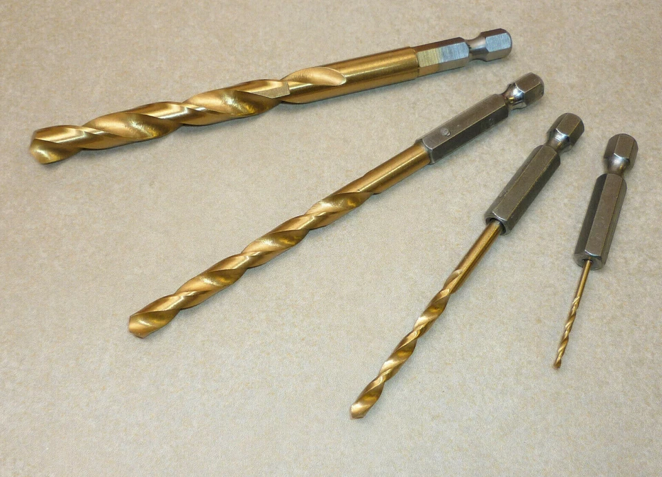 Bit-Bohrer 1,0-8,0mm HSS-TIN Sechskantschaft Spiralbohrer Bit-Aufnahme - Bild 1 von 1