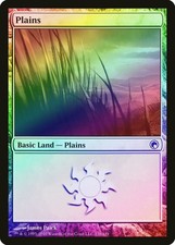 Plains (230) FOIL Scars of Mirrodin HEAVILY PLD Basic Land MAGIC CARD ABUGames