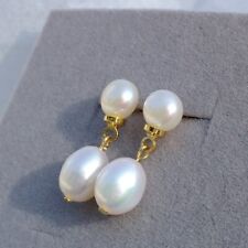 Perfect White Mini AAA Akoya Pearl Stud Earrings 14k Gold P At Social Activity