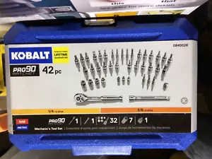 New Factory Sealed Kobalt 42 pc bits and Socket set #0840026 1/4”&3/8” - Picture 1 of 2