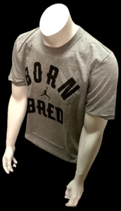 Nike Jordan Herren Born And Bred Jumpman grau Kurzarm Shirt Größe Small - Bild 1 von 2