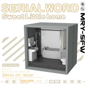 Minifigur Figuren Display DIY Miniatur Haus Bausatz Wohnzimmer Sammeledition - Bild 1 von 10