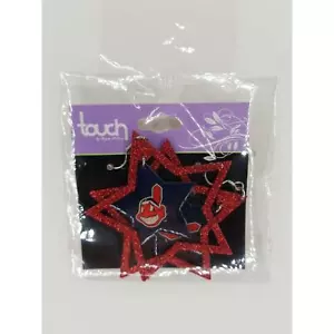 Cleveland Indians Glitter Wahoo Earrings - Picture 1 of 2