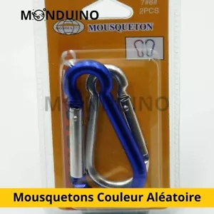 Lot de 2 mousquetons couleur aléatoire - Bild 1 von 1