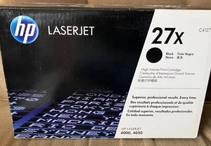 HP 27X Black LaserJet Toner Cartridge SEALED BOX - Picture 1 of 2