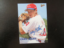 2000 Multi Ad # 4 Cary Hiles Autograph Signed Card (B) Clearwater Phillies