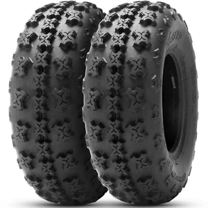 Set Of 2 22X7-10 ATV Tires 4Ply 22X7X10 Eco-Friendly Tubeless Replacement Tyres - Picture 1 of 11