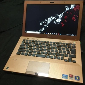SONY VAIO i7 SSD128GB 4GB Laptop LCD 13.3 inch color darker brown-gold 6136MT - Picture 1 of 12