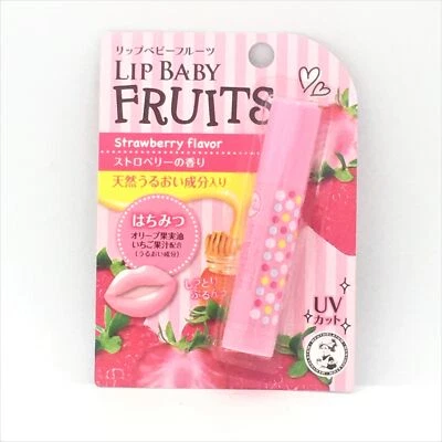 Rohto Mentotholtum Labio Bebé Frutas-Sabor Fresa 4.5g乐敦曼秀雷敦草莓口味护唇膏 Foto 1 de 2