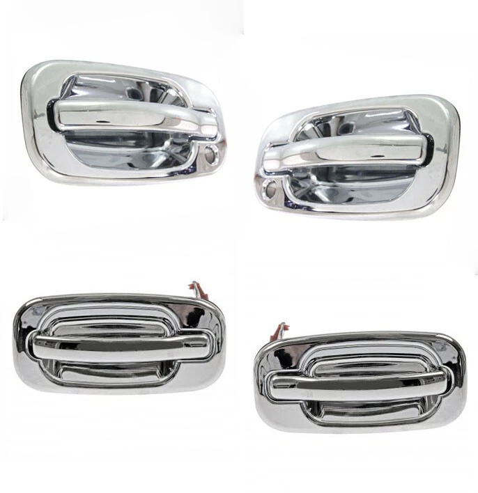 Manijas de puerta exteriores cromadas para Chevy Tahoe Avalanche Yukon 2002-2005 doble cabina Foto 1 de 4