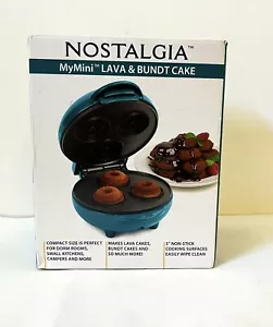 NOSTALGIA MyMini Teal Muffin Cake/Mini Muffin/Monkey Bread/Lava Cake Maker - Picture 1 of 9