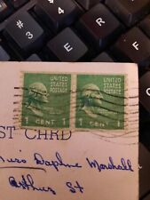 George Washington 1 Cent US Postage Stamps.