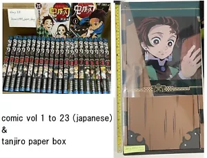 Demon Slayer Kimetsu no yaiba vol 1 to 23 manga book with box anime jump comics - Imagen 1 de 7