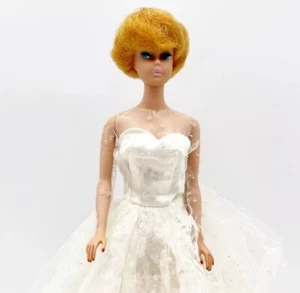 Vintage Barbie Doll Titian Bubble Gum Pink Lips w/ Outfit #972 Wedding Day Dress - Picture 1 of 14