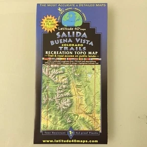 Latitude40 Colorado Trails SALIDA - BUENA BISTA mapa de ratón recreativo - Imagen 1 de 1