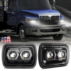 Newest for International Harvester TerraStar 2pcs 7x6" LED Headlight HI/LOW Beam - Picture 1 of 12