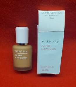 New In Box Mary Kay Oil-Free Foundation Golden Bronze #3866 - Picture 1 of 2