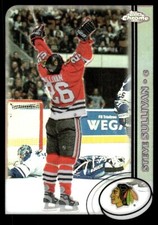 2002-03 Topps Chrome Black Border Refractors Steve Sullivan /100 Chicago