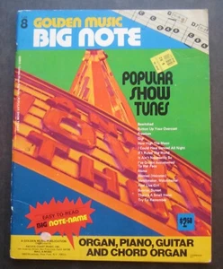 Golden Music Big Note GMB8 Popular Show Tunes Songbook - Picture 1 of 9