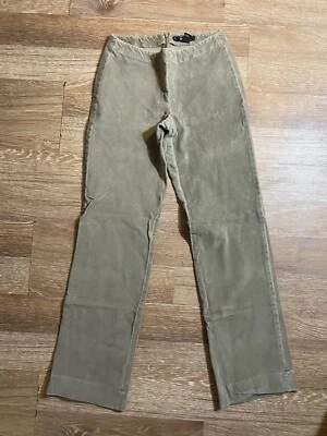 Pantalones DKNY Pana Talla 6 Pierna Recta Verde Claro Foto 1 de 4