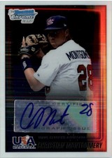 2010 Bowman Chrome 18U USA Baseball Autographs #CM Christian Montgomery