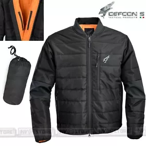 Giacca Giubbino DEFCON 5 Aviator Bomber Slim Fit Invernale Mezza Stagione Nero - Imagen 1 de 1