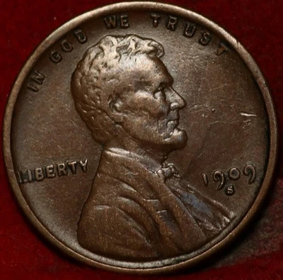 1909-S San Francisco Mint Copper Lincoln Wheat Cent - Image 1 of 2