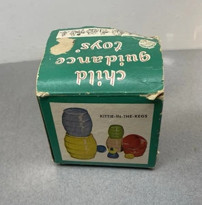 Kittie in the Kegs n.80 vintage anni 50 made in USA un bambino guida nido giocattolo - Foto 1 di 16