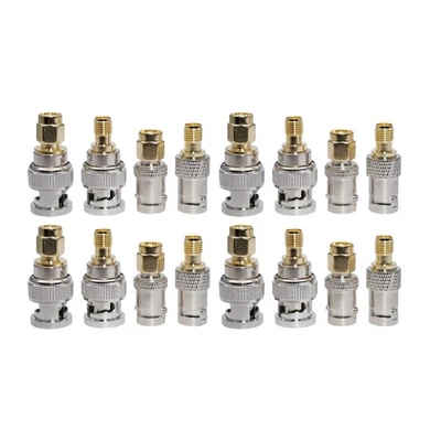 16PCS BNC to SMA Type Male Female RF Connector Adapter Test Converter KitqCuB - Image 1 of 4