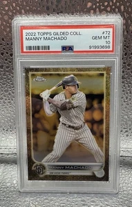 Manny Machado PSA 10 #88/99 2022 Topps Gilded Collection Refractor SP #72 Padres - Picture 1 of 2