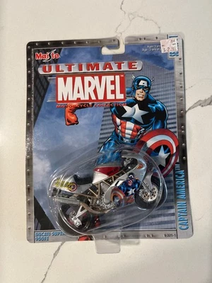 2002- Captain America Ducati Supersport 900FE -Marvel Motorcycle Series - Maisto - Image 1 of 2