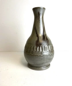 Blue Mountain Pottery Slate Grey With Brown Drip Glaze Carafe /Decanter - Picture 1 of 10