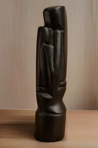 πΏ RARE Shona Serpentine Stone Sculpture β Double Faces - Carving. Zimbabwee Art - Picture 1 of 11