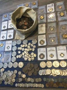 Huge 90+ Old Coins- 145+ Year Old Coin, Silver, Proof, PCGS/NGC-Read Description - Picture 1 of 16