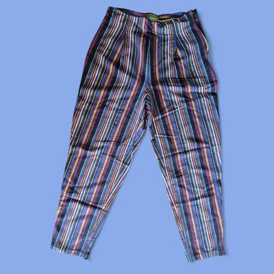 Vintage ESPRIT ankle Lenght Striped Pants 7/8 Foto 1 de 4