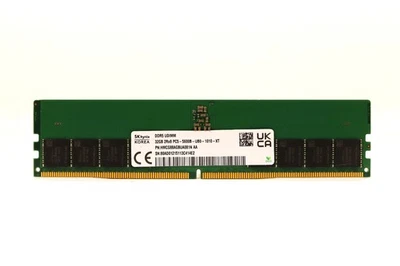 SK Hynix 32GB 2Rx8 PC5-5600B-UB0-1010-XT Non-ECC Unbuffered RAM HMCG88AGBUA081N - Image 1 of 2