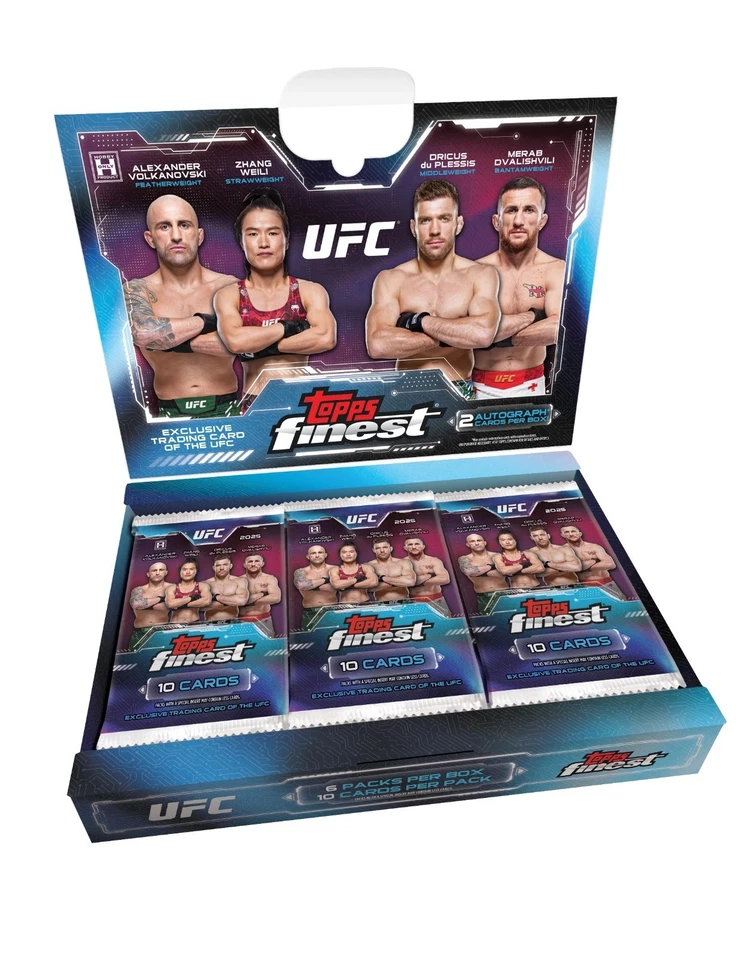 2025 Topps Finest UFC Hobby Box - Factory Sealed - Image 1 of 1