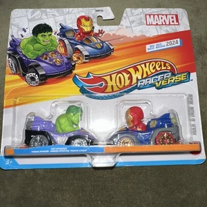 Hot Wheels Racer Verse Marvel 2024- Hulk & Iron Man - Picture 1 of 4