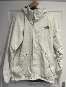 The North Face🔥Regenjacke weiß/braun Kapuze wasserdicht Hyvent Herren M - Bild 1 von 8