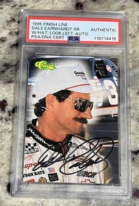 1995 Finish Line Dale Earnhardt Sr Auto Autograph 58/250 PSA Authenticated  - Picture 1 of 2