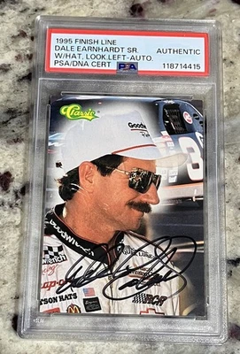 1995 Finish Line Dale Earnhardt Sr Auto Autograph 58/250 PSA Authenticated  - Image 1 of 2